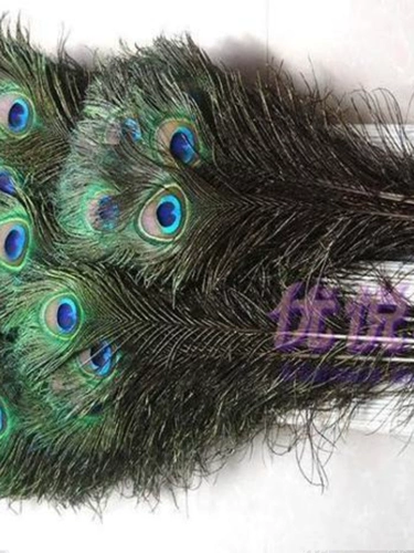 Импортированные чистые натуральные перья павлина 90-100 см дома украшение Diy Декоративная цветочная бутылка павлина волосы