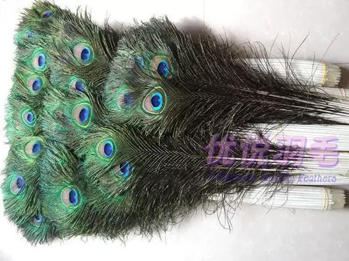 Импортированные чистые натуральные перья павлина 90-100 см дома украшение Diy Декоративная цветочная бутылка павлина волосы