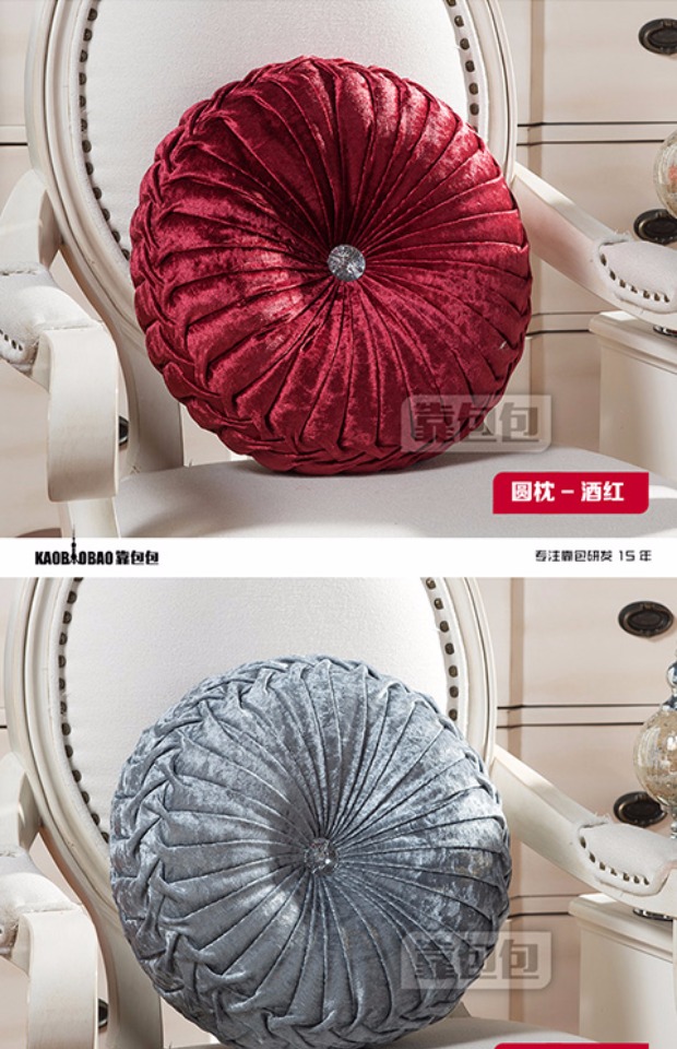 Vòng túi gối bởi phong cách châu Âu đệm ghế sofa xe thắt lưng cửa sổ gối bí ngô futon đệm pad Pháp - Trở lại đệm / Bolsters gối sofa đẹp