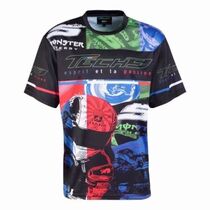 2021 Speed Dry Racing Bike T-shirt Summer Breathable Motorcycle Riding Short Sleeve Speed Drop Clothes MOTO GP Car Memes