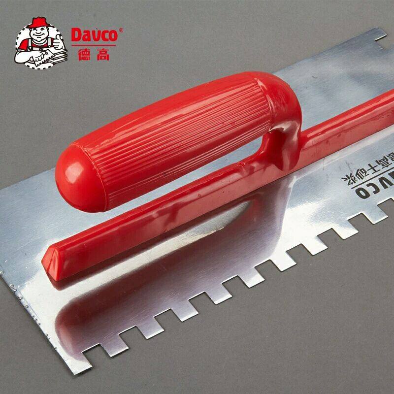 JCDecaux with toothed trowel mosaic tile glass mirror paving tool Toothed scraper shig