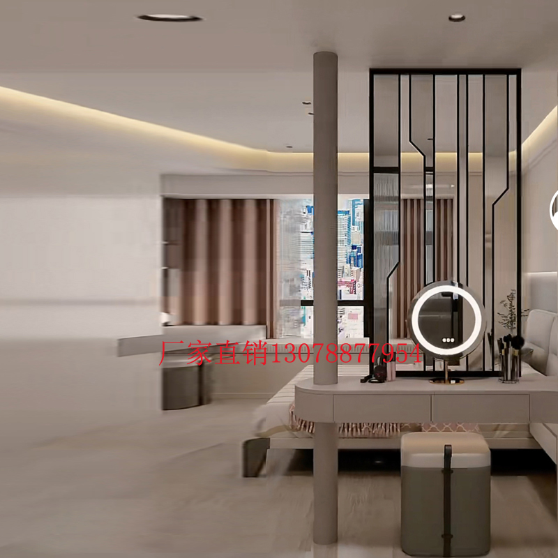 Modern light luxury art glass screen half wall partition living room entry blocking entrance decoration bedroom modern simplicity