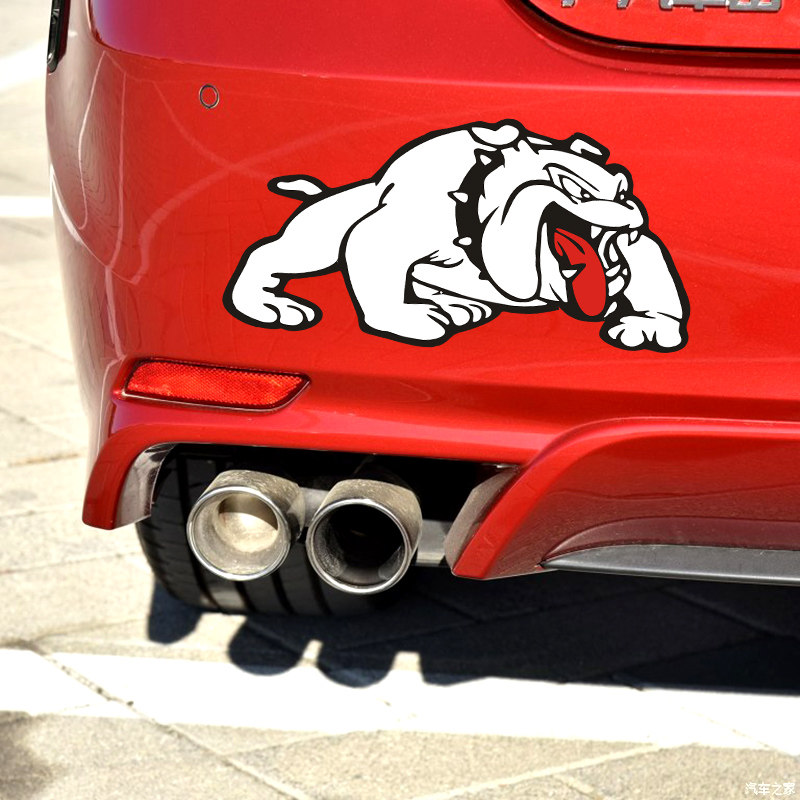 Car Car Sticker Personality Creative Evil Dog Covering Shield Scratches Car Decoration Stickers Reflective Patches Flower Retrofit Sticker