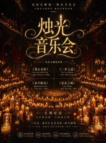 【北京】烛光音乐会 · 唯美浪漫氛围--《我心永恒》《教父》五一假期｜家庭亲子｜约会打卡