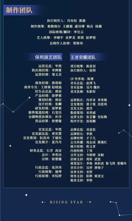 2022保利演艺X王者荣耀联合出品·原创音乐剧《摘星辰》合作-福州站