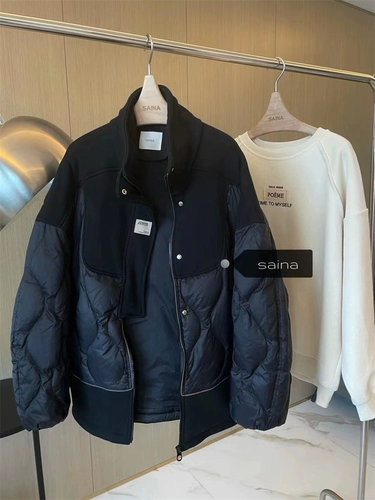 Сексуальный демисезонный пуховик, куртка, свободный крой, в корейском стиле