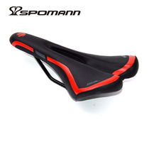 1002-1 Mountain bike road bike saddle hollow cushion Black red edge folding car seat cushion