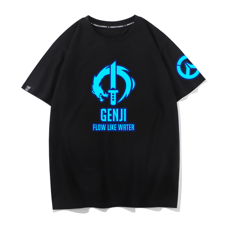 Overwatch clothes around cos Hanzo Genji League T-shirt short-sleeved dva watch ass death soldier 76