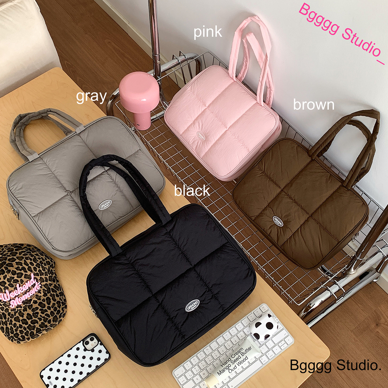 Korean Version ins Niche Design Lightweight Commuter Tote Large-Capacity Laptop Bag Shoulder Bag 13.3inch 14inch Apple MacBook 15.6inch Storage Protective Case Simple and High-End Feel