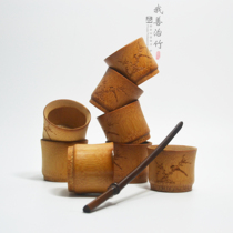 Natural whole bamboo small bamboo cup small glass cup small tea cup bamboo tea ware wine tea ceremony Bamboo Bamboo Cup