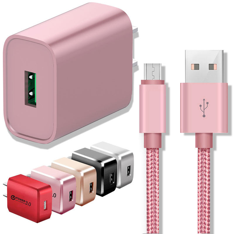 Lead phone charging line 3A Quick charge Micro usb Android data line lengthened 2m3 Mivivo applies Huawei