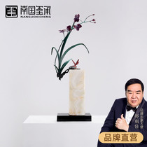 New Chinese creative jade ornaments plum orchid bamboo chrysanthemum four gentlemen Villa living room soft decoration hotel lobby decoration