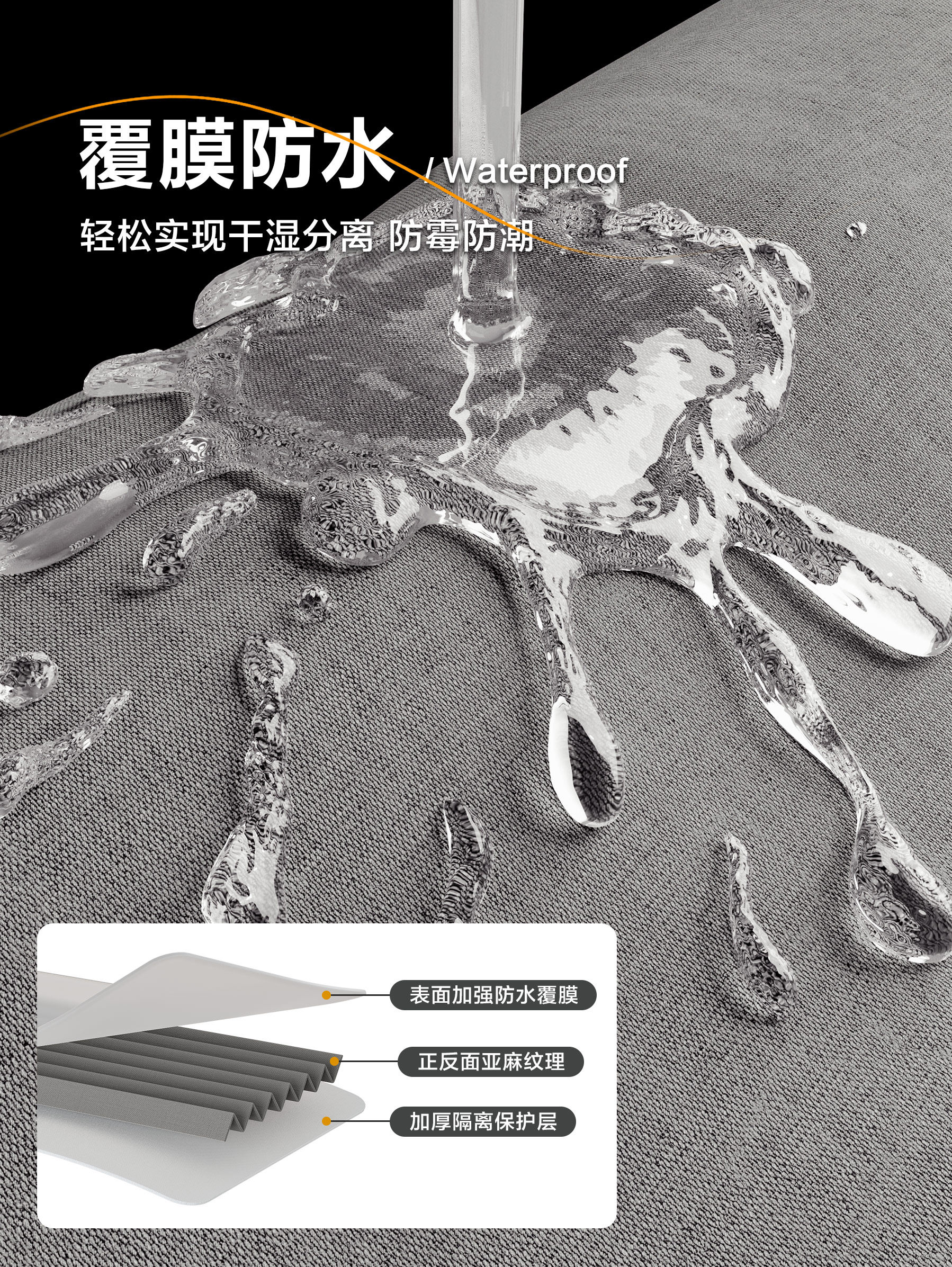 No-Drill Invisible Folding Magnetic Shower Curtain for Bathroom, Waterproof, Mildew-Proof, Dry and Wet Separation Partition Curtain, Blocking Curtain