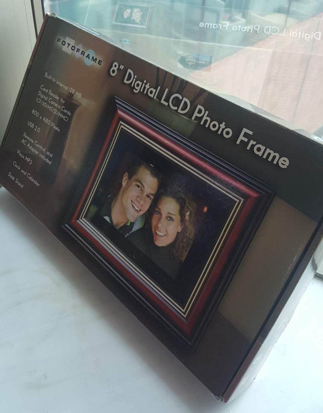 8-inch nút Digital Photo Frame HD ảnh điện tử chơi nền album lịch bức tranh âm nhạc - Khung ảnh kỹ thuật số khung ảnh điện tử tinhte