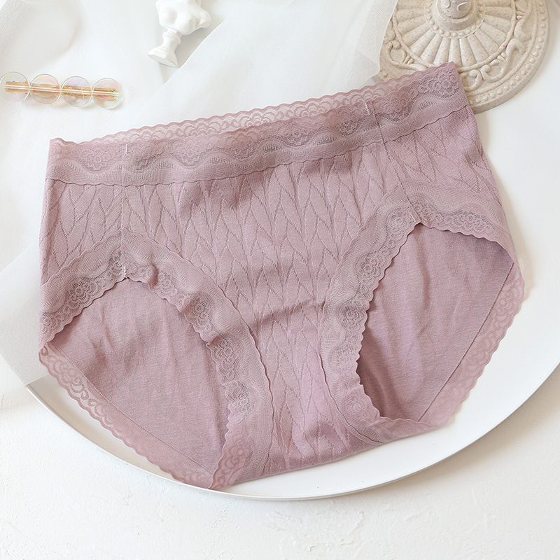 Sexy French lace underpants female bunches waist closets Glutes Hip large size Size Slim breathable with hip-Japanese-style Triangle pants