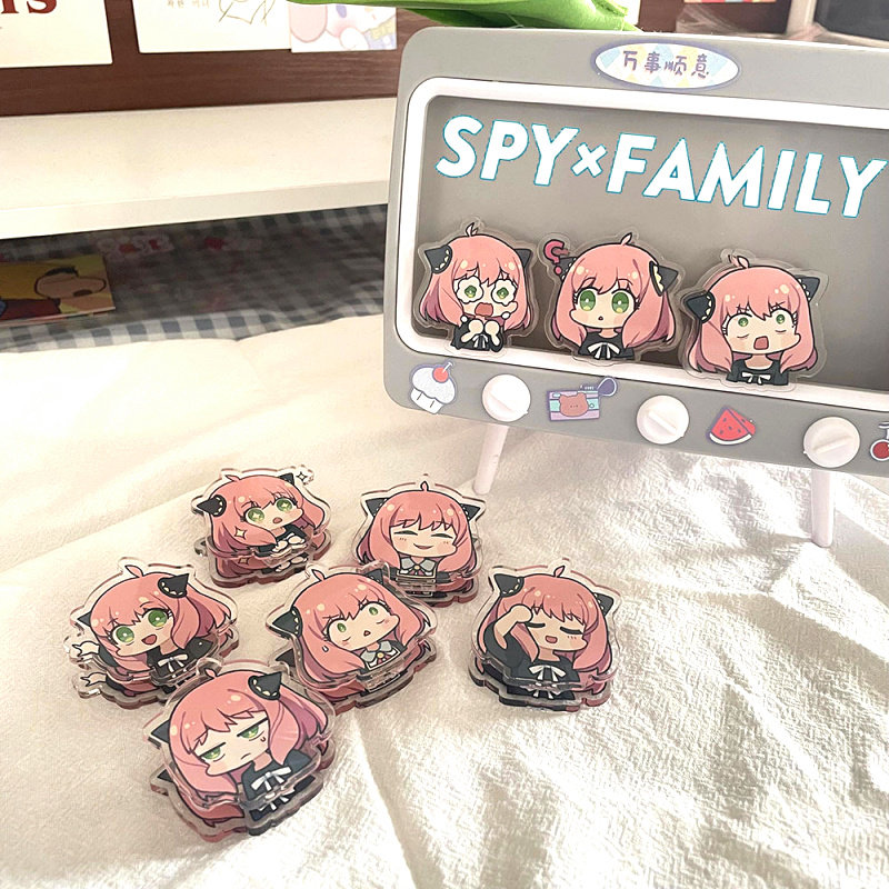 SPY X FAMILY间谍过家家动漫亚克力双面手账夹子收纳试卷文件PP夹,学生党必备神器!_动漫挂件_淘宝游戏网