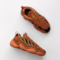 Foreign trade high-end leakage autumn and winter mens leather thick-soled old father shoes sneakers retro Joker casual coconut shoes