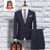 2019 Fat Suit nam Suit Groom Wedding Suit Suit nam Match Với Fat cộng với kích thước Suit nam 