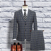 2019 Fat Suit nam Suit Groom Wedding Suit Suit nam Match Với Fat cộng với kích thước Suit nam 