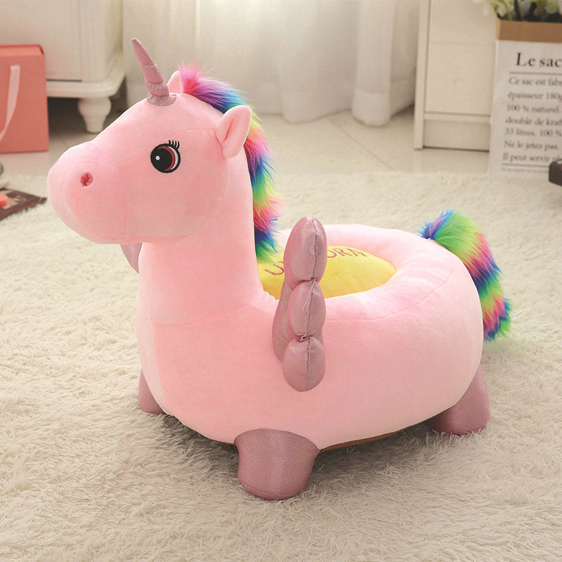 New Unicorn Sofa Stool Cartoon Lazy Sofa Children's Plush Toy Seat Kindergarten School Decoration New Unicorn Sofa Stool Cartoon Lazy Sofa Children's Plush Toy Seat Kindergarten School Decoration