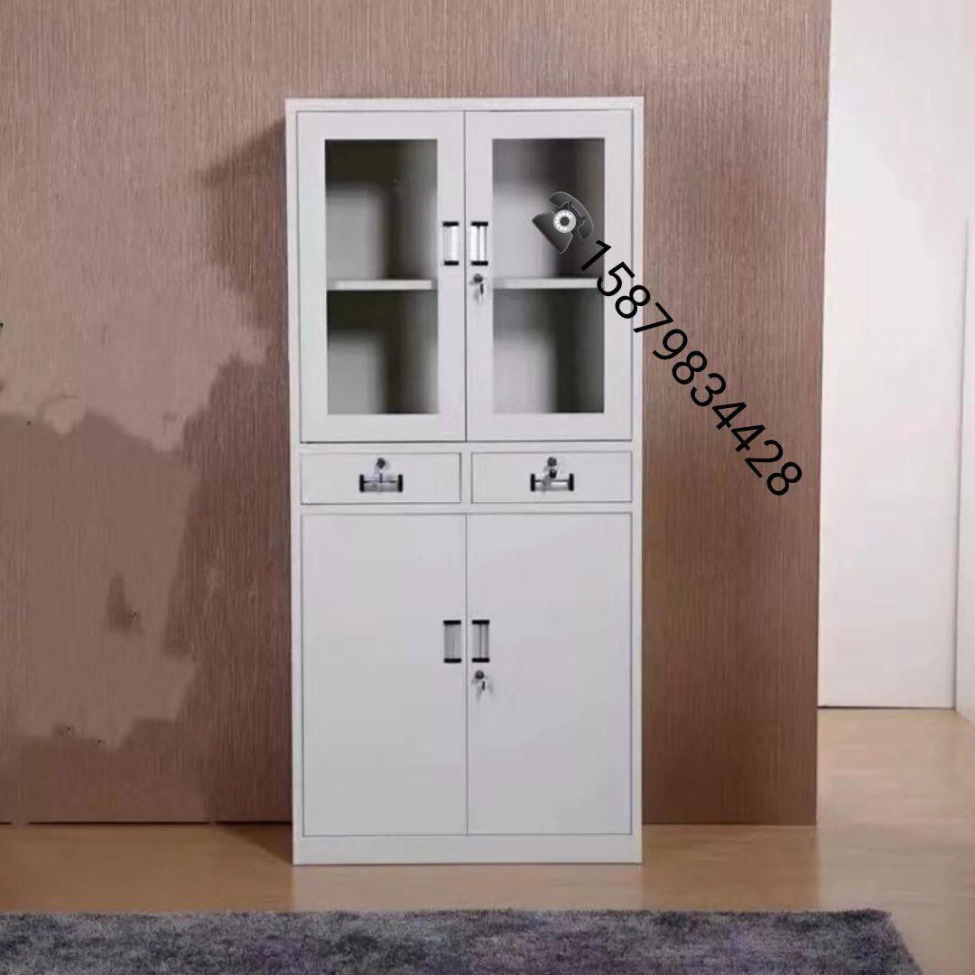 Haikou file metal cabinet low cabinet file iron cabinet information financial certificate employee locker storage storage cabinet - Taobao