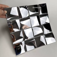 Серебряное зеркало 305x305 мм один кусок