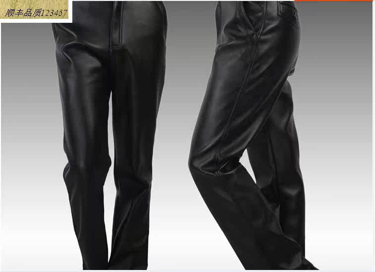Pantalon cuir homme droit pour automne - Ref 1481648 Image 16