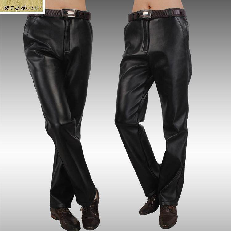 Pantalon cuir homme droit pour automne - Ref 1481648 Image 12