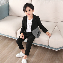 Boys Spring and Autumn Boys Suit Leisure Flower Boy Suit Leisure Flower Boy Suit Western Gentleman Set Childrens Coat Dress Performance