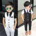 Handsome boy chiếc váy mùa hè đám cưới cậu bé chủ nhà sàn catwalk trẻ em trang phục phù hợp với phiên bản Hàn Quốc của bé Anh đang mặc 