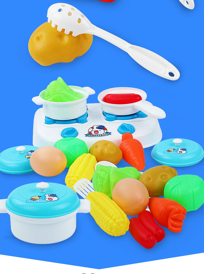 Đồ chơi nhà bếp của trẻ em được thiết lập để nấu ăn, chơi, bé gái, bé gái, bộ đồ ăn, nấu ăn, nấu ăn, 1-2-3 tuổi đồ chơi nấu ăn