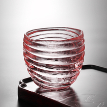 Japanese Spiral Hammer Whisky Wine Glass Creative Sake Glass Cup Tea Cup for men and women household ins style