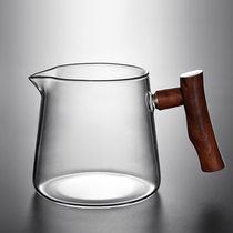 Wooden Glass Road Cup high temperature resistant hand tea divider transparent kung fu tea set Tea Sea thick uniform Cup Tea Cup