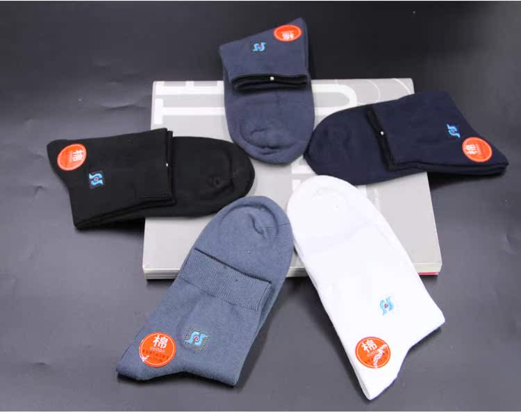 Huashan mùa xuân vớ nam trong vớ dày cotton vớ nam ấm vớ màu rắn vớ nam kinh doanh vớ khử mùi mồ hôi đơn tất gucci