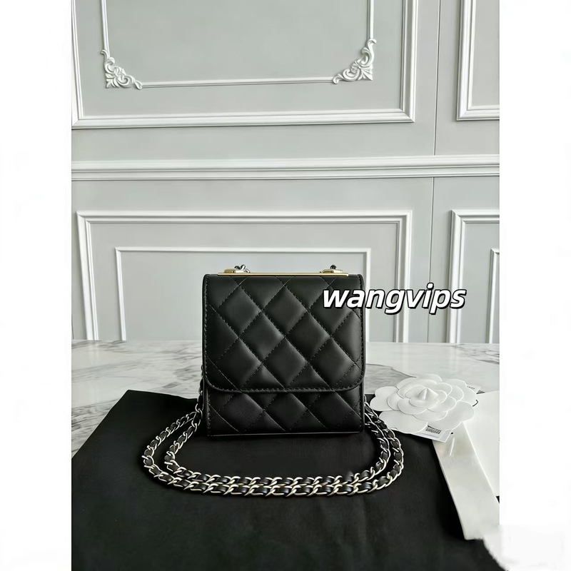 Wangvips, Go for It! so Cute It Melts Your Heart! Coin Purse, Lipstick, Quilted Retro Women's Bag