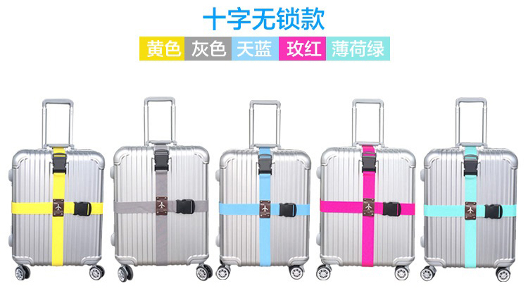 Du lịch ở nước ngoài cung cấp dây đai hành lý dây đai chéo với khóa mật khẩu đi kèm với du lịch thiết bị cầm tay moc treo quan ao