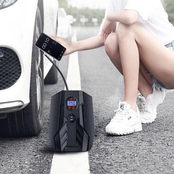 Car Air Pump, Portable Electric Tire Inflator for Small Cars, Multifunctional 12V Car Air Pump
