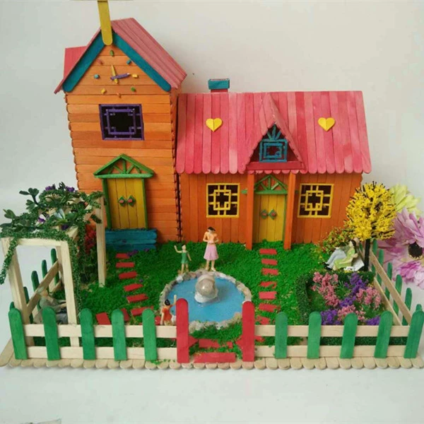Kem que kem que Tự làm đồ handmade nhà nhỏ vật liệu mô hình bàn cát thực tùy chỉnh lắp ráp que kem - Công cụ tạo mô hình / vật tư tiêu hao