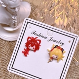 Пепе любит ущипнуть почву/оригинальный бог трехмерные серьги