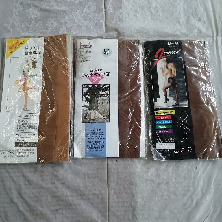Old Stock 80S 90S Brand New Hua Gao Brand Thick Stockings Long Tube Socks Pantyhose Nostalgic Film and Television