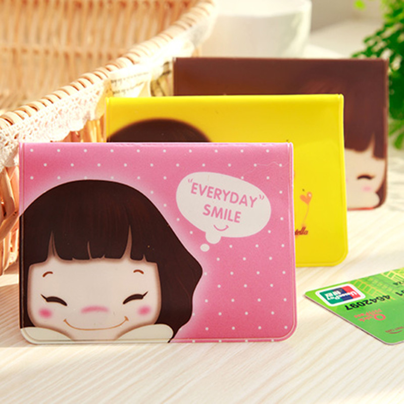Cartoon portable card bag Female small card bag large capacity Korean student cute cartoon personality small fresh multi-card position