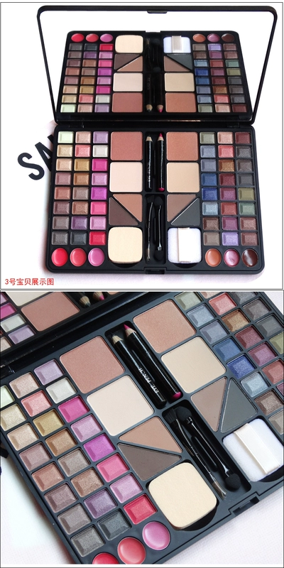 VOCE hiện đại make-up set mỹ phẩm set full set 62 gam bóng mắt khay phun blush lông mày bột son môi