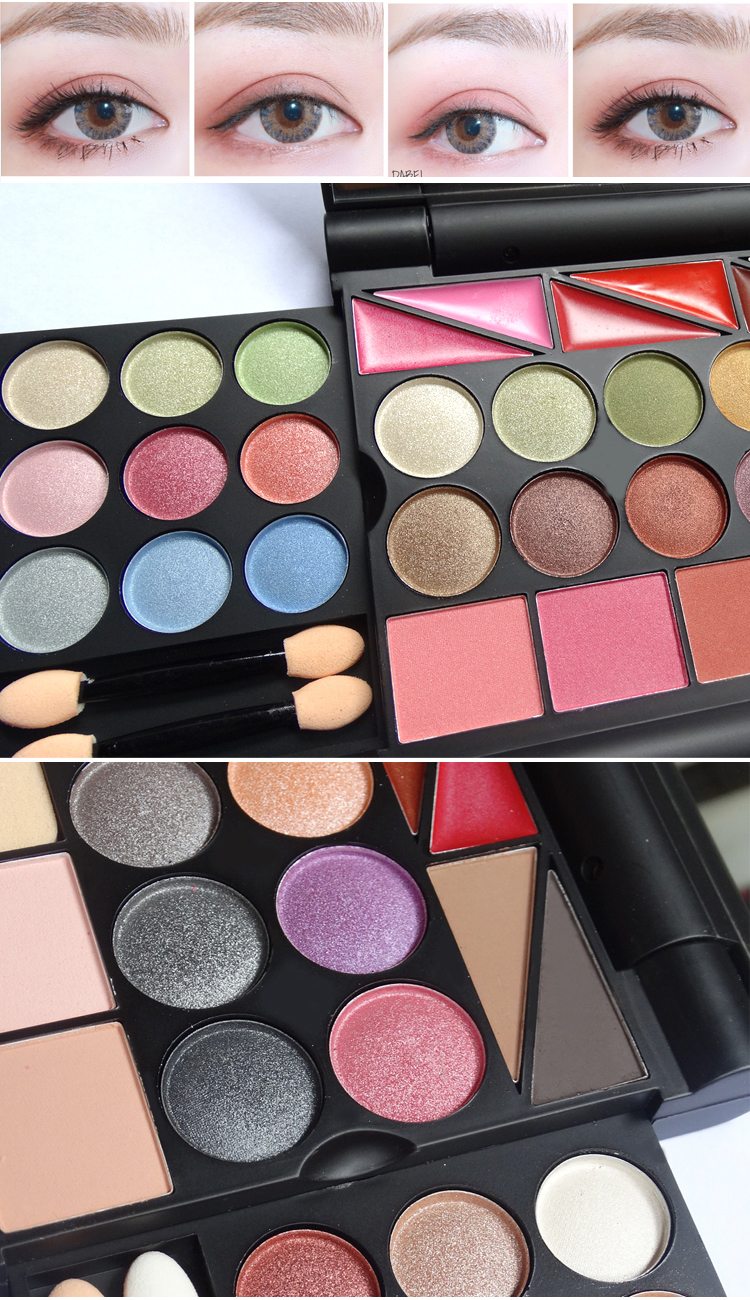 Mỹ phẩm dành cho người mới bắt đầu VOCE Set Light Makeup Lady Makeup Set Makeup Set Makeup Eye Waterproof Shadow Student Party Beauty - Bộ trang điểm son dưỡng môi dior