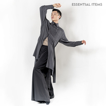 Dance suit National style Original national style quality high-end long-sleeved stage performance suit Dance practice suit tops for men and women