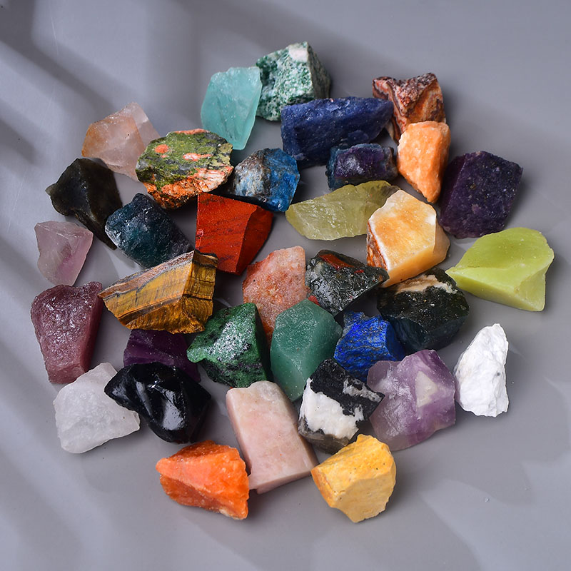 Natural Seven Color Ore Color Crystal Raw Stone Fragrant Lavenstone Specimens Apply Home Swing fish tank Flowerpots for View-Taobao