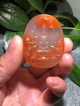 Thousand hands Guanyin ice floating color Qiaoqiao original Ore no glue no crack specification 49 × 38 × 10 weight 30 5 grams