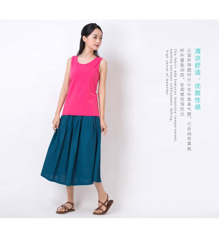 Áo yếm mùa hè nữ mùa hè ngắn đoạn Đầm cotton cỡ lớn Áo sơ mi màu rắn áo sơ mi nữ màu Hàn Quốc phiên bản mặc ngoài - Áo ba lỗ shop thời trang nữ