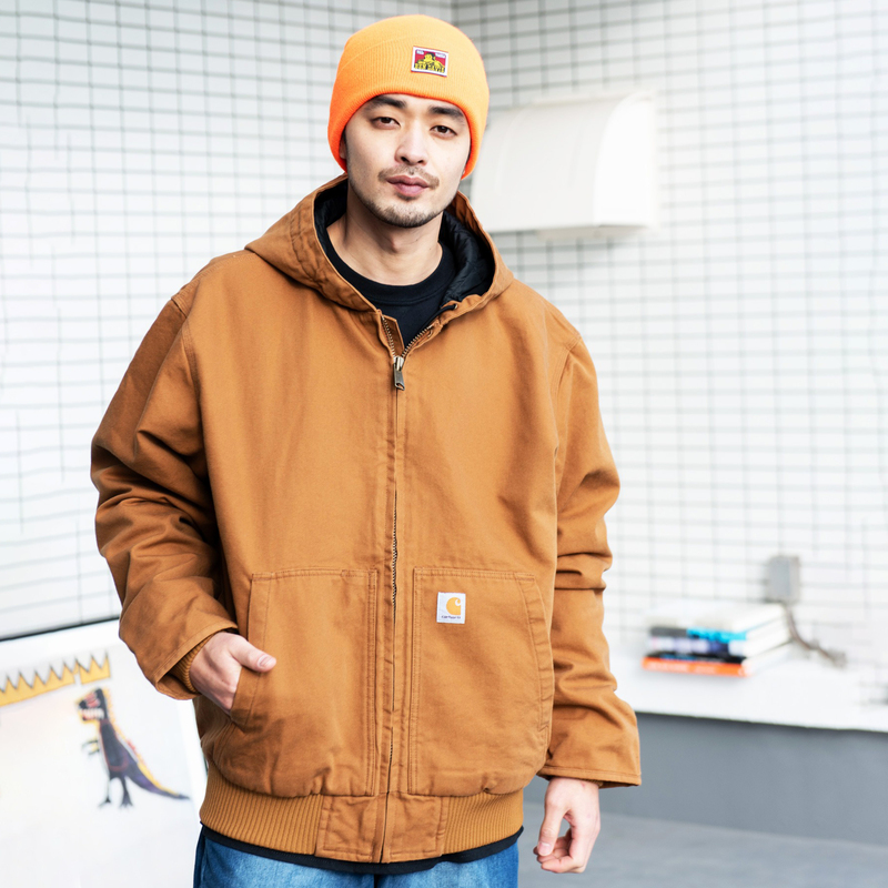 Trendy Craftsman Carhartt J130 Upgraded Version Washed Jacket 104050 Main Line Carhartt Coat Hooded Cotton Jacket Trendy Craftsman Carhartt J130 Upgraded Version Washed Jacket 104050 Main Line Carhartt Coat Hooded Cotton Jacket