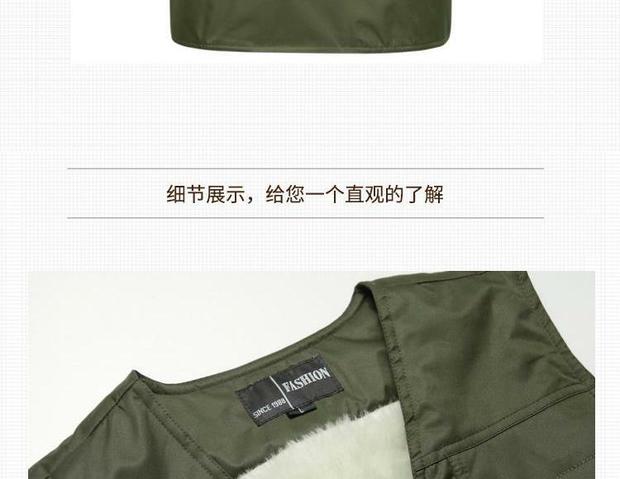 Mùa thu và mùa đông trung niên lông một chiếc áo len dày cotton ấm áp vest nam da cừu thật vest vai cha ao ba lo nam