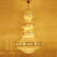 Large Chandelier for Duplex Living Room, Hotel Crystal Chandelier, Luxury Lobby Light, Large Chandelier for Villa Living Room